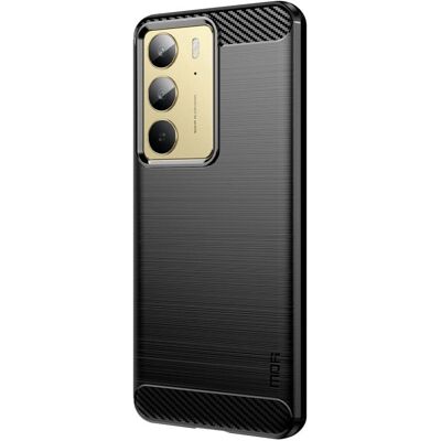 Mofi Realme 14X (5G) Børstet Carbon Cover - Mobil Mofi Realme 14X (5G) Børstet Carbon Cover - Mobil