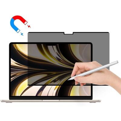 Apple MacBook Air 13 M2/M3/M4 - Gennemsigtig Privacy Skærmbeskyttelse Apple MacBook Air 13 M2/M3/M4 - Gennemsigtig Privacy Skærmbeskyttelse
