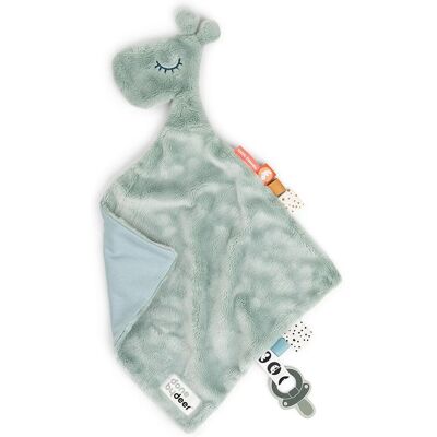 Babysovepose Done By Deer - Blå - Sjiraff, Teddy fleece, Flere bånd Babysovepose Done By Deer - Blå - Sjiraff, Teddy fleece, Flere bånd