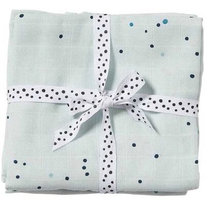 Done By Deer Baby Musselin-Servietten - 70x70 - 2er-Pack - Blau - Quadrat Done By Deer Baby Musselin-Servietten - 70x70 - 2er-Pack - Blau - Quadrat