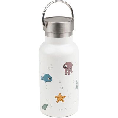 Done by Deer Beige Termoflaske - Sea Friends - 350ml Done by Deer Beige Termoflaske - Sea Friends - 350ml