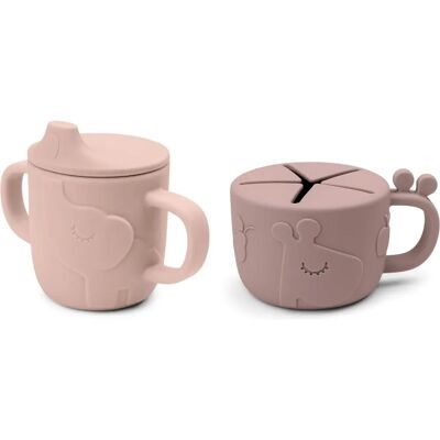 Set de Tazas Snack y Bebida Giraffa y Elefante - 2 Pack Set de Tazas Snack y Bebida Giraffa y Elefante - 2 Pack