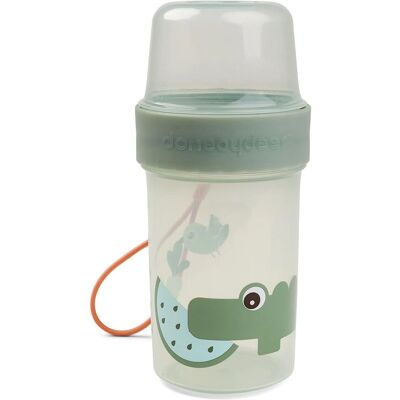 done bydeer Croco Grön 2-vägs Snackbehållare - Snack Container done bydeer Croco Grön 2-vägs Snackbehållare - Snack Container
