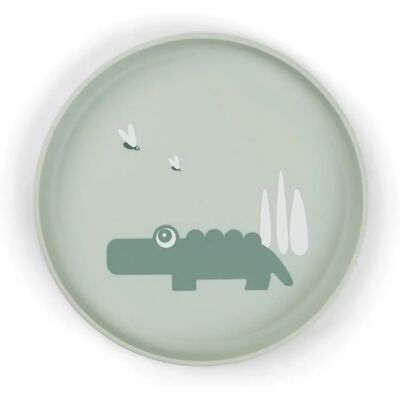 Done by Deer Foodie Anti-Slip Plate - Green Done by Deer Foodie Anti-Slip Plate - Green