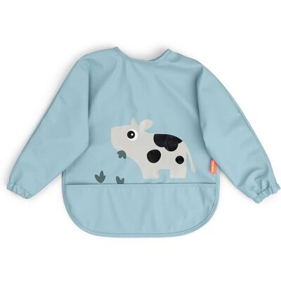 Done by Deer Tiny Farm Blå Baby Skjorta - Baby Bavaglino Done by Deer Tiny Farm Blå Baby Skjorta - Baby Bavaglino