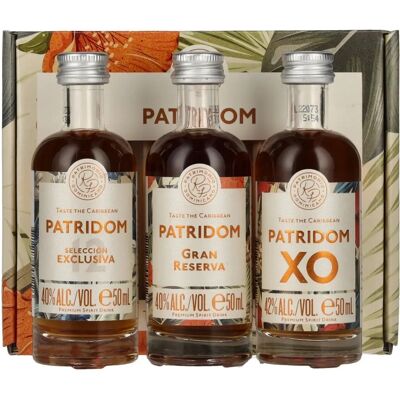 Patridom Rum Set - 3 Miniatures, 40,7% Vol. Patridom Rum Set - 3 Miniatures, 40,7% Vol.