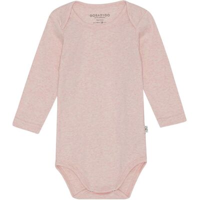 GoBabyGo Rosa Økologisk Bomull Body - Langermet - Babyklær GoBabyGo Rosa Økologisk Bomull Body - Langermet - Babyklær