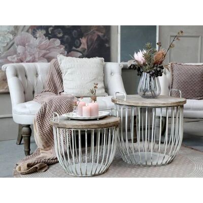 Chic Antique Fransk Linne 2-seters Sofa - Sofa Chic Antique Fransk Linne 2-seters Sofa - Sofa