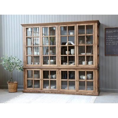 Chic Antique antikk vitrineskap med 8 dører - Vitrinenschrank Chic Antique antikk vitrineskap med 8 dører - Vitrinenschrank