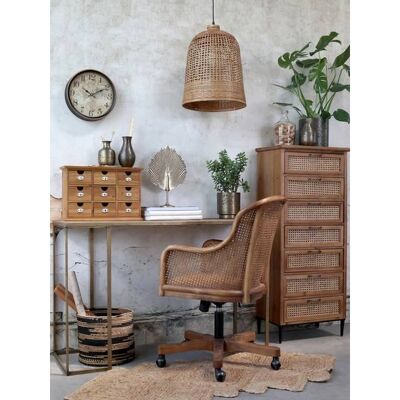 Chic Antique Fransk Rattanskrivebordsstol - Naturlig Chic Antique Fransk Rattanskrivebordsstol - Naturlig