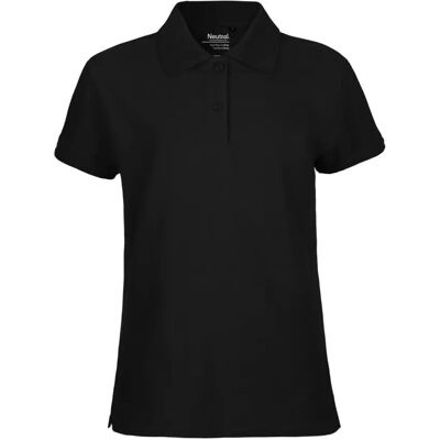 Neutral Polo Dames Klassiek Polo - M - zwart - Poloshirt Neutral Polo Dames Klassiek Polo - M - zwart - Poloshirt