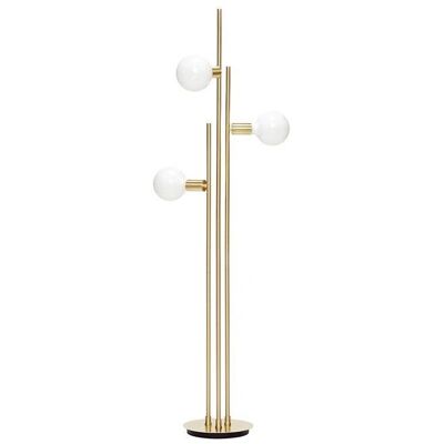 Lampa podłogowa Hübsch Balance - Szkło i Mosiądz 150cm Lampa podłogowa Hübsch Balance - Szkło i Mosiądz 150cm