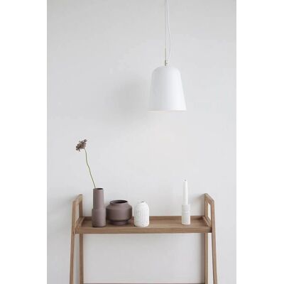Lámpara Colgante Blanca de Metal Hübsch - Iluminación Moderna Lámpara Colgante Blanca de Metal Hübsch - Iluminación Moderna