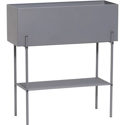 Hübsch Graue Metallpflanzgefäß - Norm 70x28x76cm - Pflanzkübel Hübsch Graue Metallpflanzgefäß - Norm 70x28x76cm - Pflanzkübel