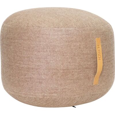 Hübsch Mochi Ø50 Pouf Marron - Pouf - Publicité Hübsch Mochi Ø50 Pouf Marron - Pouf - Publicité