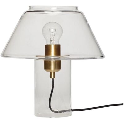 Hübsch Gople Transparant Glasbordslampa - Modern Minimalistisk Design Hübsch Gople Transparant Glasbordslampa - Modern Minimalistisk Design