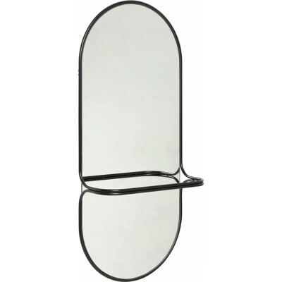 Hübsch Modèle 046x102 - Miroir suspendu en métal noir - Miroir - Publicité Hübsch Modèle 046x102 - Miroir suspendu en métal noir - Miroir - Publicité