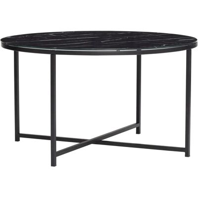 Hübsch Pond Schwarzer Metall-Glas Couchtisch - 80cm Hübsch Pond Schwarzer Metall-Glas Couchtisch - 80cm