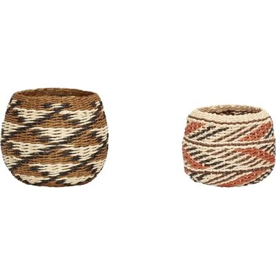 Hübsch Evoke Ronde Baskets Set of 2 - Basket Hübsch Evoke Ronde Baskets Set of 2 - Basket