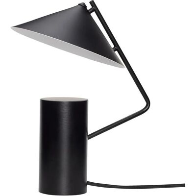 Hübsch Interior - Lampada da tavolo in metallo nero - Design geometrico moderno Hübsch Interior - Lampada da tavolo in metallo nero - Design geometrico moderno
