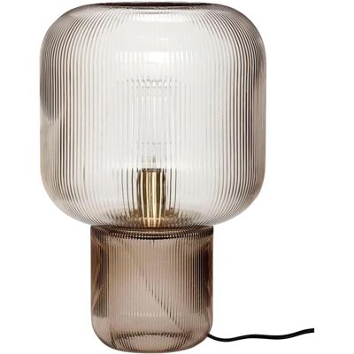 Hübsch Pirum Rauchglas Tischlampe - Tischlampe Hübsch Pirum Rauchglas Tischlampe - Tischlampe
