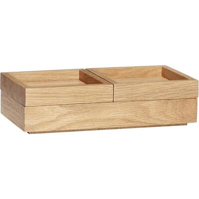 Hübsch Oak Storage Box - Natural Brown - Storage Box Hübsch Oak Storage Box - Natural Brown - Storage Box