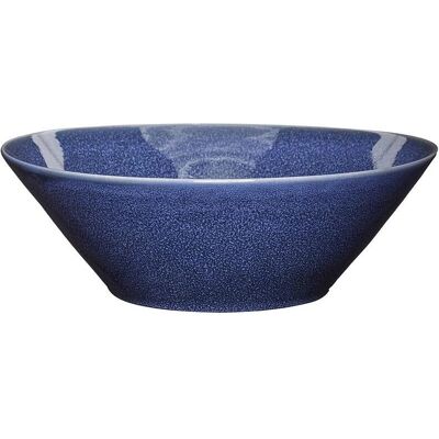 Hübsch Bol en Céramique 30cm Bleu Foncé - Bol en Céramique - Publicité Hübsch Bol en Céramique 30cm Bleu Foncé - Bol en Céramique - Publicité