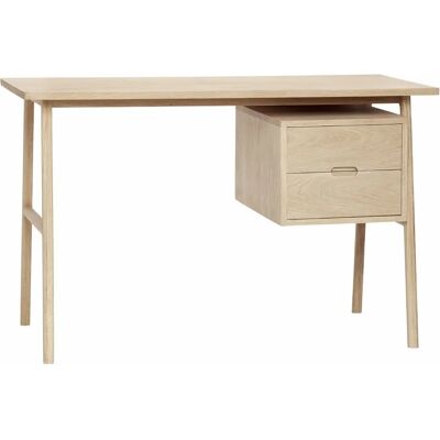 Hübsch Bureau Architect - 120 cm, Nature/Fût, FSC Chêne, Bureau à Domicile Élégant - Publicité Hübsch Bureau Architect - 120 cm, Nature/Fût, FSC Chêne, Bureau à Domicile Élégant - Publicité