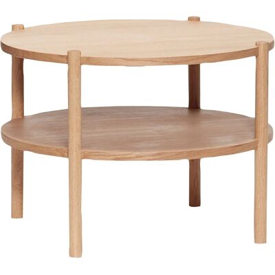 Hübsch Interior - Runder Couchtisch mit Ablage - FSC Eiche Hübsch Interior - Runder Couchtisch mit Ablage - FSC Eiche