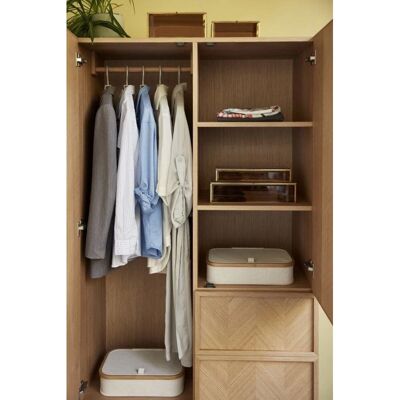 Hübsch Herringbone Wardrobe - Eik natur - 100x52x180 cm - Wardrobe Hübsch Herringbone Wardrobe - Eik natur - 100x52x180 cm - Wardrobe