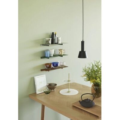 Table à manger en chêne avec motif chevrons - Design scandinave - Publicité Table à manger en chêne avec motif chevrons - Design scandinave - Publicité