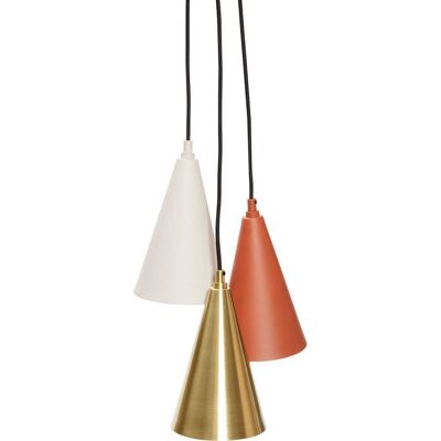 Hübsch Multi Pendelleuchte - Messing/Beige - Deckenleuchte Hübsch Multi Pendelleuchte - Messing/Beige - Deckenleuchte