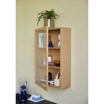 Hübsch Armoire Murale avec Porte en Verre - Chêne FSC - Publicité Hübsch Armoire Murale avec Porte en Verre - Chêne FSC - Publicité