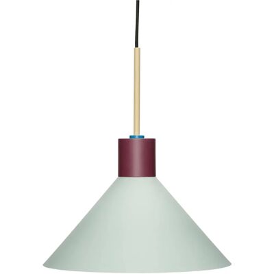 Hübsch Metall Pendelleuchte - Ø35, Minze/Bordeaux/Beige/Blau - Deckenlampe Hübsch Metall Pendelleuchte - Ø35, Minze/Bordeaux/Beige/Blau - Deckenlampe