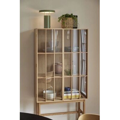 Armoire haute Shoji de Hübsch - Bois FSC - 170cm de haut - Design japonais - Publicité Armoire haute Shoji de Hübsch - Bois FSC - 170cm de haut - Design japonais - Publicité