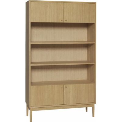 Étagère en chêne Hübsch 100x35x170 - Meuble de rangement - Publicité Étagère en chêne Hübsch 100x35x170 - Meuble de rangement - Publicité
