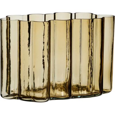 Hübsch Umber Vase - 20cm, Bernstein, Elegant Design - Vase Hübsch Umber Vase - 20cm, Bernstein, Elegant Design - Vase