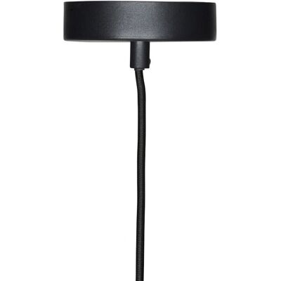 Hübsch Interior - Rattan Oval Deckenlampe - 75x45 cm - Natur/Schwarz Hübsch Interior - Rattan Oval Deckenlampe - 75x45 cm - Natur/Schwarz