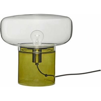 Lampe de table Hübsch Crave - 30cm - Vert & Clair Lampe de table Hübsch Crave - 30cm - Vert & Clair