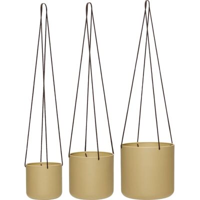 Hübsch Interior - Bloom Große Hängende Pflanztöpfe - 3er-Set Hübsch Interior - Bloom Große Hängende Pflanztöpfe - 3er-Set