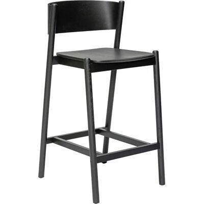 Tabouret de bar noir Hübsch Oblique - Bar Stool - Publicité Tabouret de bar noir Hübsch Oblique - Bar Stool - Publicité