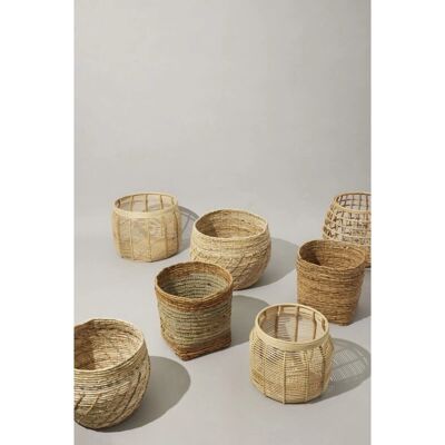 Hübsch Interior Energy Rattan Storage Baskets - Set of 2 Hübsch Interior Energy Rattan Storage Baskets - Set of 2