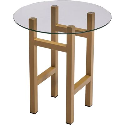 Hübsch Elevate Beistelltisch - Olive/Glas/Stahl - 44cm Hübsch Elevate Beistelltisch - Olive/Glas/Stahl - 44cm
