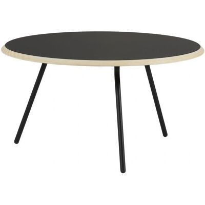 Table basse Woud Soround - Ø75cm, H: 40,5cm - Stratifié Noir - Publicité Table basse Woud Soround - Ø75cm, H: 40,5cm - Stratifié Noir - Publicité