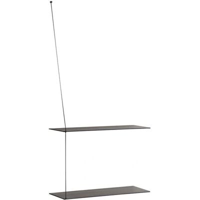 Woud Woud - Stedge Shelf 2.0 Svart - Väggförvaringssystem Woud Woud - Stedge Shelf 2.0 Svart - Väggförvaringssystem