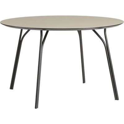 Table à manger Tree - 120cm, Variantes, Noir/Beige - Publicité Table à manger Tree - 120cm, Variantes, Noir/Beige - Publicité