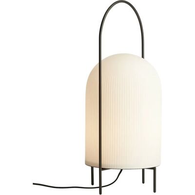 Lampadaire Ghost de Woud - Verre opale, Noir/Blanc, 60cm - Publicité Lampadaire Ghost de Woud - Verre opale, Noir/Blanc, 60cm - Publicité