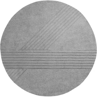 Tapis rond en laine et coton Kyoto - Woud - Publicité Tapis rond en laine et coton Kyoto - Woud - Publicité