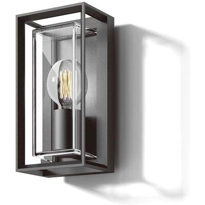 Loom Design LOKE Vegglampe - Utendørs, Svart, E27 Maks 20W Loom Design LOKE Vegglampe - Utendørs, Svart, E27 Maks 20W