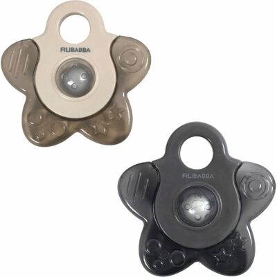 Filibabba Modell FI-PH049 Grau 2er-Pack - Beißring Filibabba Modell FI-PH049 Grau 2er-Pack - Beißring
